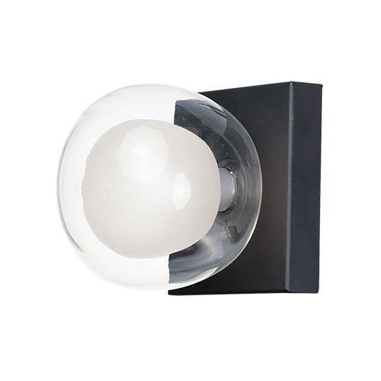 Black with Globe in Globe Vanity Light - LV LIGHTING