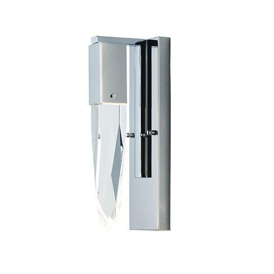 Steel with Beveled Crystal Suspend Wall Sconce - LV LIGHTING