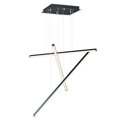 LED Black with Acrylic Diffuser Multiple Pendant - LV LIGHTING