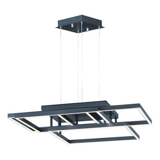 LED with Acrylic Diffuser Multiple Rectangle Chandelier - LV LIGHTING