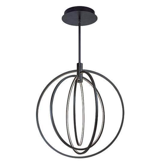 Aluminum with Acrylic Diffuser Multiple Ring Chandelier - LV LIGHTING