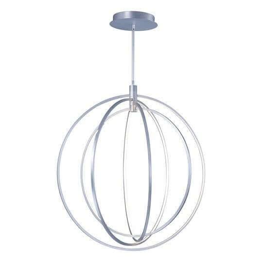 Aluminum with Acrylic Diffuser Multiple Ring Chandelier - LV LIGHTING