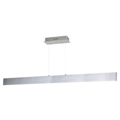 LED Brushed Aluminum Rectangle Slim Linear Pendant - LV LIGHTING