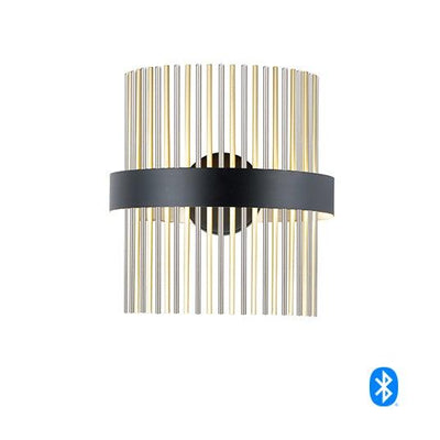 LED Steel with Round Tubing Shade Wall Sconce - LV LIGHTING