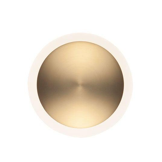 LED Gold Disk with Frosted Acrylic Lens Wall Sconce - LV LIGHTING