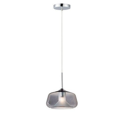 Steel Glass in Glass Single Light Pendant - LV LIGHTING