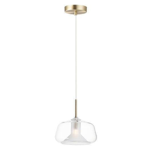 Steel Glass in Glass Single Light Pendant - LV LIGHTING