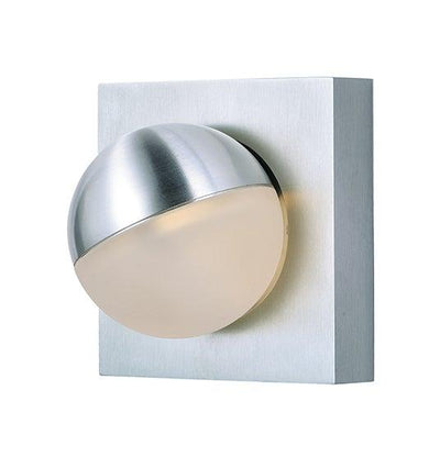 LED Aluminum with Acrylic Globe Wall Sconce - LV LIGHTING