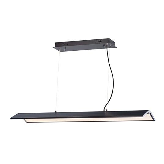 LED Black with Arch Long Shade Linear Pendant - LV LIGHTING