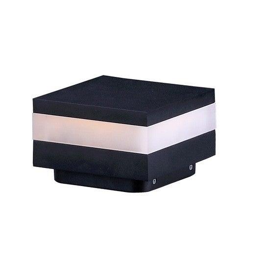 LED Black with Acrylic Diffuser Square Outdoor Pathway Light - LV LIGHTING