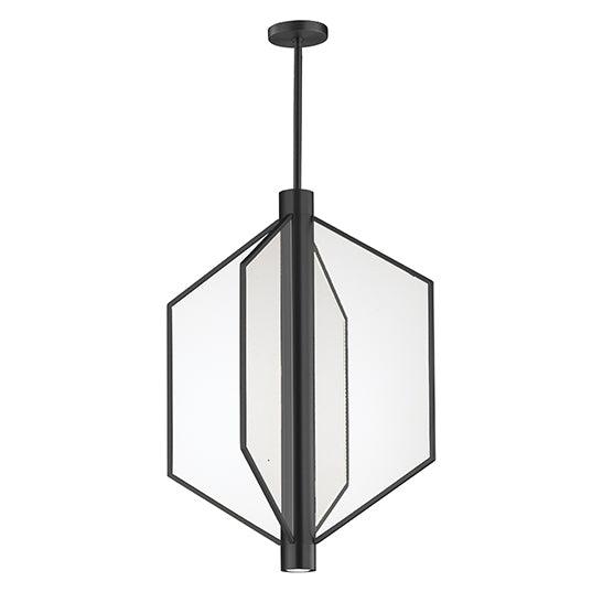 LED Translucent Acrylic Panels Attached with Cylindrical Tube Pendant - LV LIGHTING