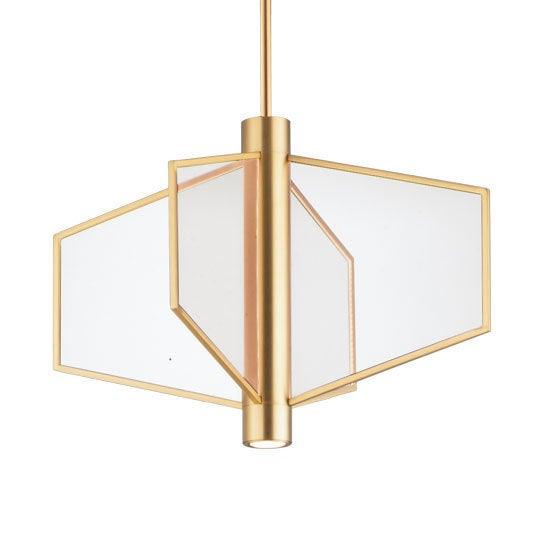 LED Translucent Acrylic Panels Attached with Cylindrical Tube Pendant - LV LIGHTING