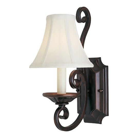 Oil Rubbed Bronze with Single Light Wall Sconce - LV LIGHTING