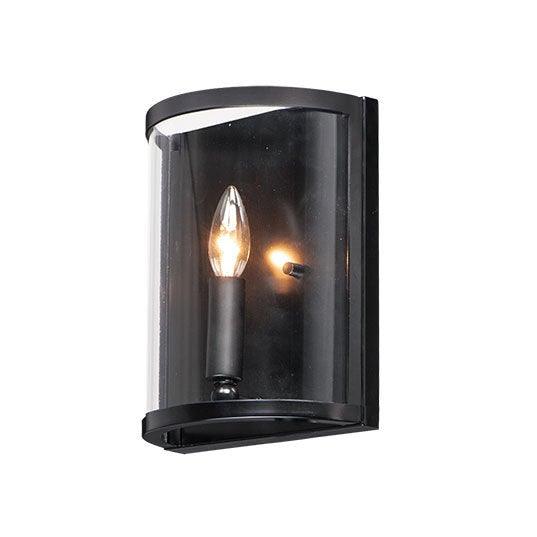 Steel with Clear Glass Shade Wall Sconce - LV LIGHTING