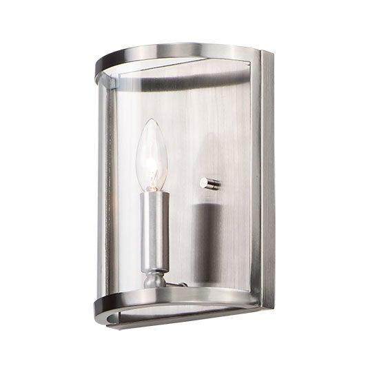 Steel with Clear Glass Shade Wall Sconce - LV LIGHTING