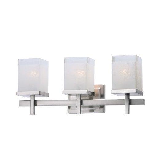 Steel with Rectangle Glass Shade Vanity Light - LV LIGHTING