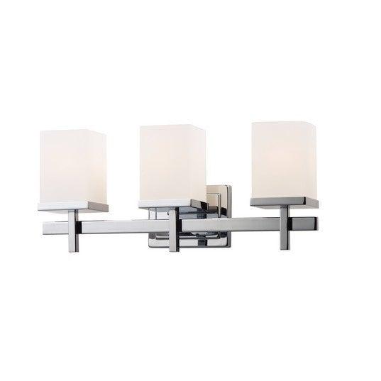 Steel with Rectangle Glass Shade Vanity Light - LV LIGHTING