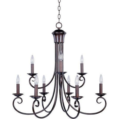 Steel with Curve Arms Multiple Light Chandelier - LV LIGHTING