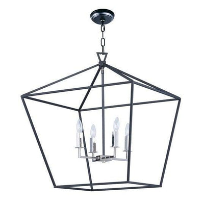 Steel with Open Air Frame Chandelier - LV LIGHTING