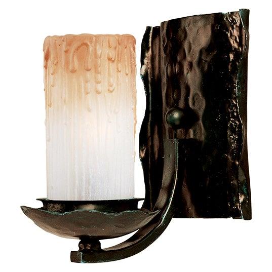 Oil Rubbed Bronze with Wilshire Candle Shade Wall Sconce - LV LIGHTING