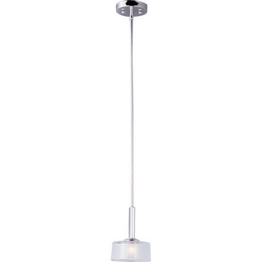 Polished Chrome with Frosted Glass Shade Mini Pendant - LV LIGHTING