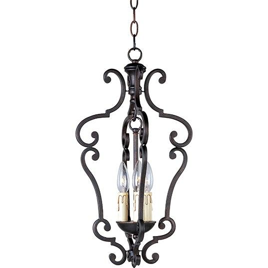 Colonial Umber Forged Iron Pendant - LV LIGHTING