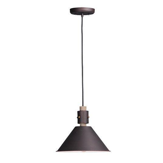 Oil Rubbed Bronze with Weathered Wood Pendant - LV LIGHTING