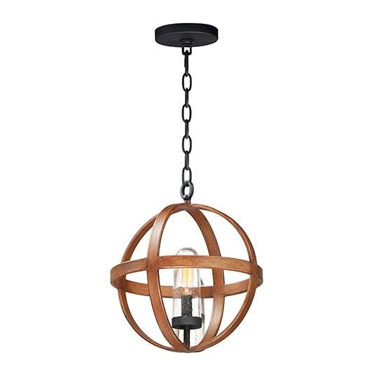 Steel with Round Open Air Frame Outdoor Pendant - LV LIGHTING
