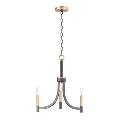 Steel with Rectangular Arms and Tubular Candles Chandelier - LV LIGHTING