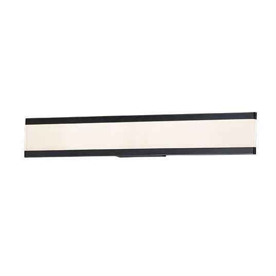Black with Acrylic Diffuser Vanity Light - LV LIGHTING