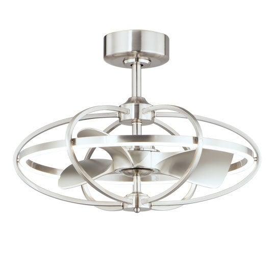 LED Aluminum and Steel Frame with ABS Blade WiFi Enabled Ceiling Fan - LV LIGHTING