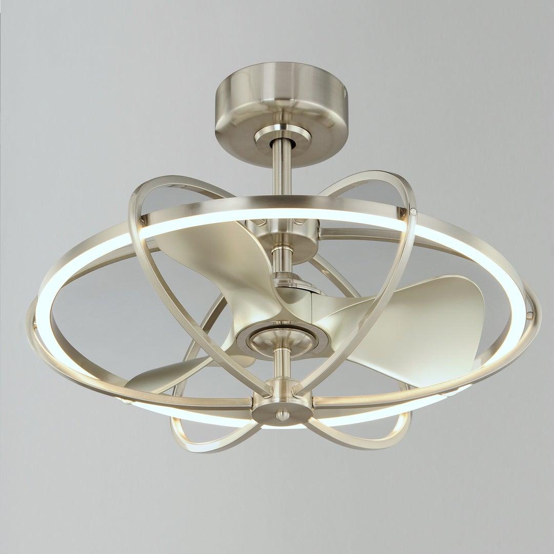 LED Aluminum and Steel Frame with ABS Blade WiFi Enabled Ceiling Fan - LV LIGHTING