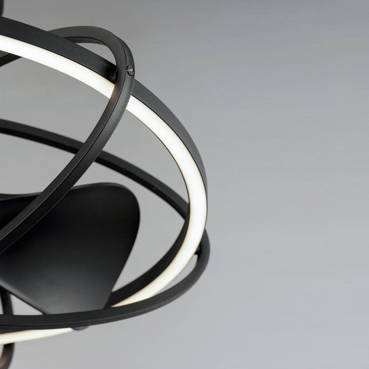 LED Aluminum and Steel Frame with ABS Blade WiFi Enabled Ceiling Fan - LV LIGHTING