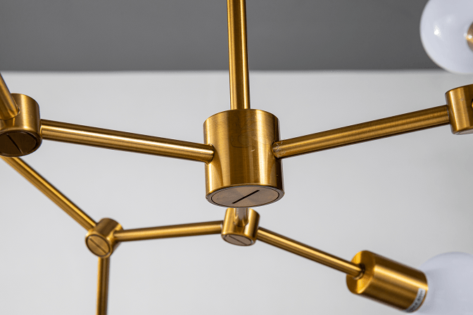 Steel with Branch Frame Chandelier - LV LIGHTING