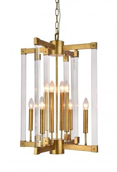 Antique Gold with Acrylic Arm Pendant - LV LIGHTING