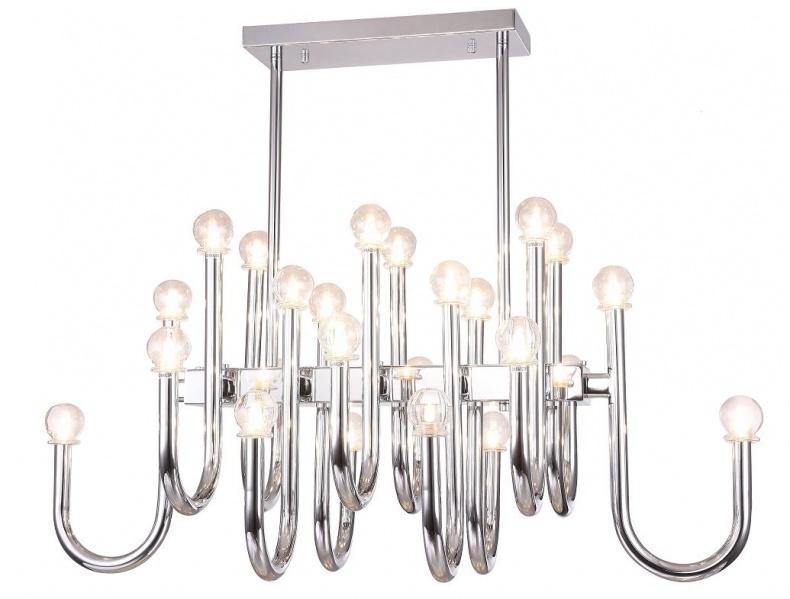 Steel with Arched Arm Linear Pendant - LV LIGHTING