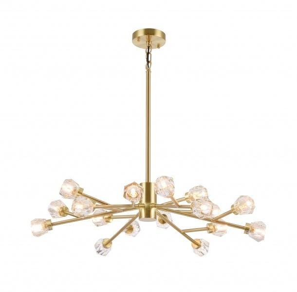 Metal Frame with Clear Crystal Shade Chandelier - LV LIGHTING