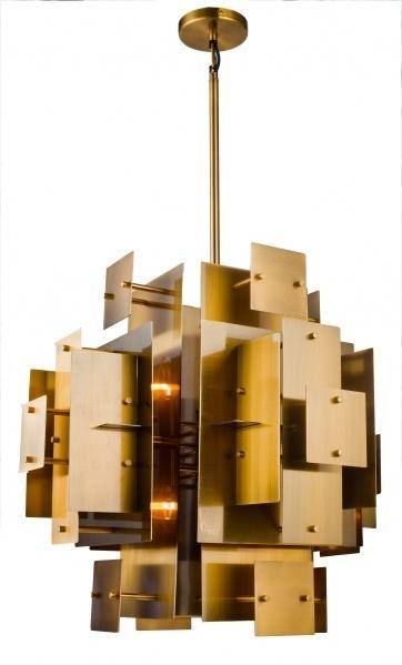 Stainless Steel Geometric Shaped Chandelier - LV LIGHTING