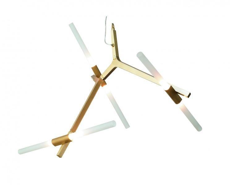 Steel Frame with Twist On Rods Chandelier - LV LIGHTING
