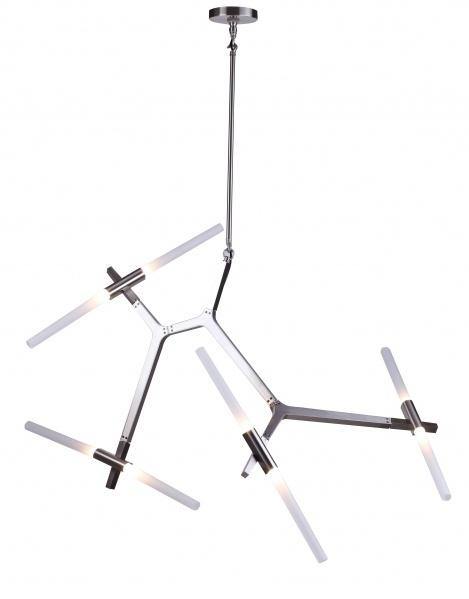 Steel Frame with Twist On Rods Chandelier - LV LIGHTING