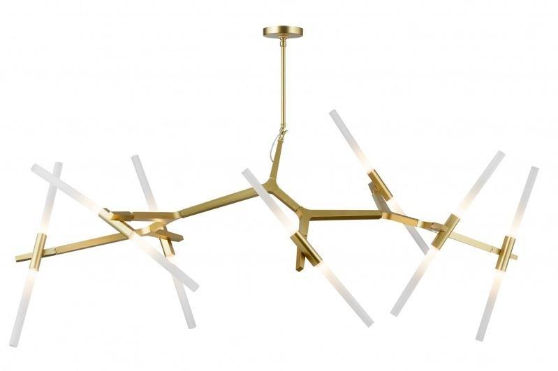 Steel Frame with Twist On Rods Chandelier - LV LIGHTING