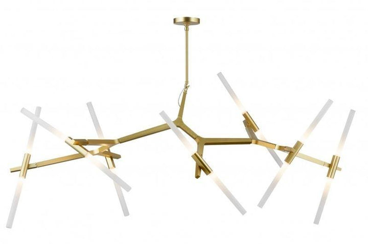 Steel Frame with Twist On Rods Chandelier - LV LIGHTING