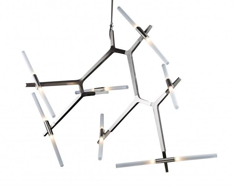 Steel Frame with Twist On Rods Chandelier - LV LIGHTING