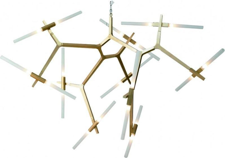 Steel Frame with Twist On Rods Chandelier - LV LIGHTING