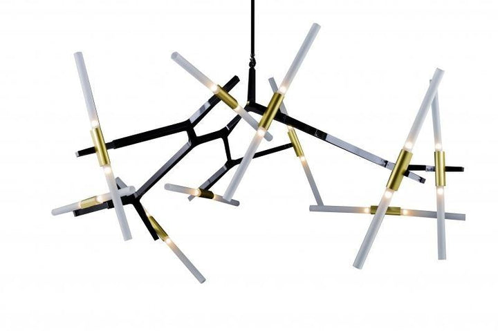 Steel Frame with Twist On Rods Chandelier - LV LIGHTING