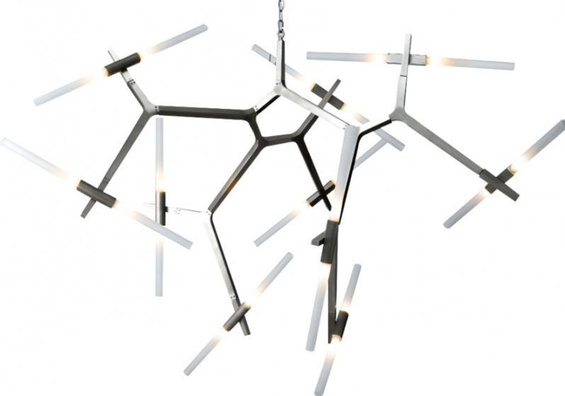 Steel Frame with Twist On Rods Chandelier - LV LIGHTING