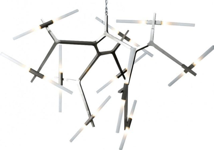 Steel Frame with Twist On Rods Chandelier - LV LIGHTING