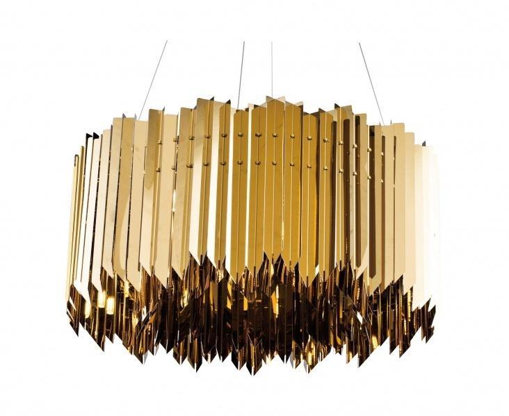Stainless Steel Spiked Drum Chandelier - LV LIGHTING