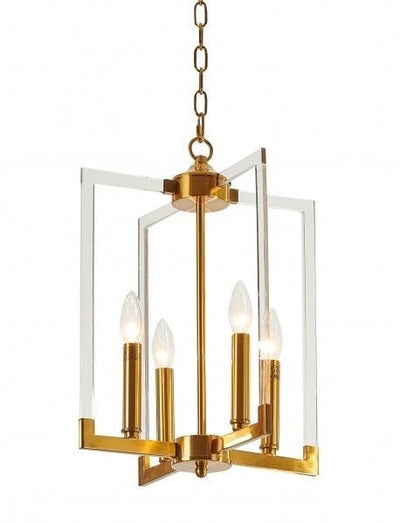 Steel with Acrylic Arms Chandelier - LV LIGHTING