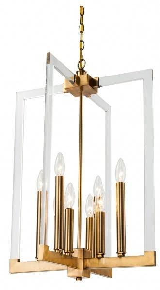 Steel with Acrylic Arms Chandelier - LV LIGHTING